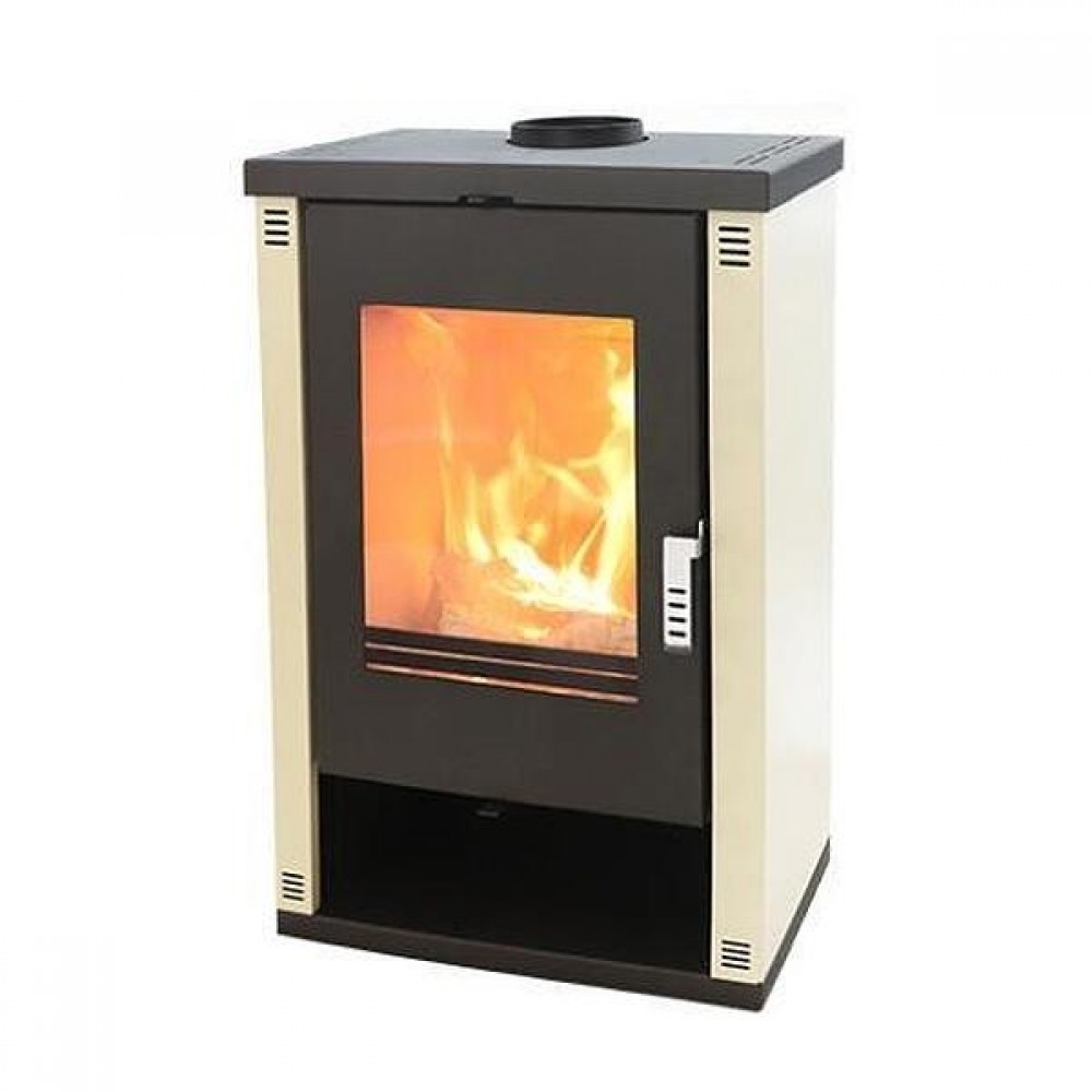 Wood burning stove Verso Theia, Ivory, 9kW | Wood Burning Stoves | Stoves |