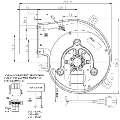 Smoke extractor for pellet stoves Eco Spar, Nordica Extraflame, Palazzetti, Piazzetta, Sideros, Palladio and others fan 160m³/h 50W 300Pa - Product Comparison