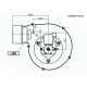 Smoke extractor fan 162m³/h 57W 310Pa | Fans and Blowers | Pellet Stove Parts |