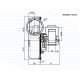 Smoke extractor fan 162m³/h 57W 310Pa | Fans and Blowers | Pellet Stove Parts |