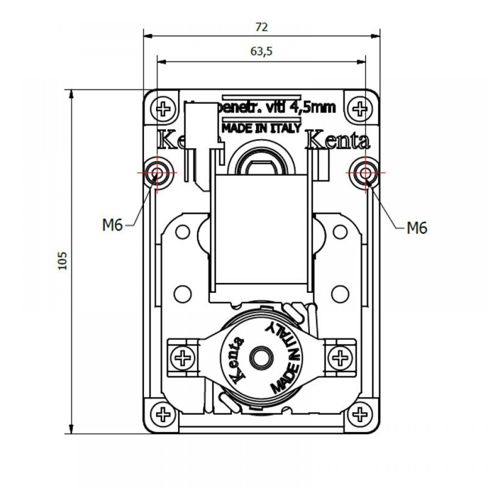 Gear motor Kenta K9173007, 1RPM | Gear Motors | Pellet Stove Parts |