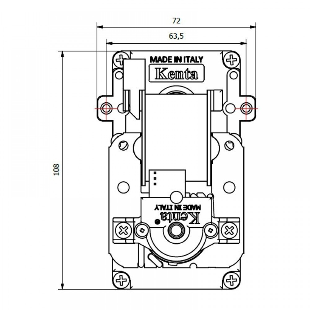 Gear motor Kenta K9115003, 1.5RPM | Gear Motors | Pellet Stove Parts |