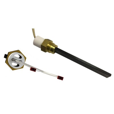 Low-voltage Igniter / Heating element for pellet stoves, total length 123mm, 120W to 24V - Spare Parts