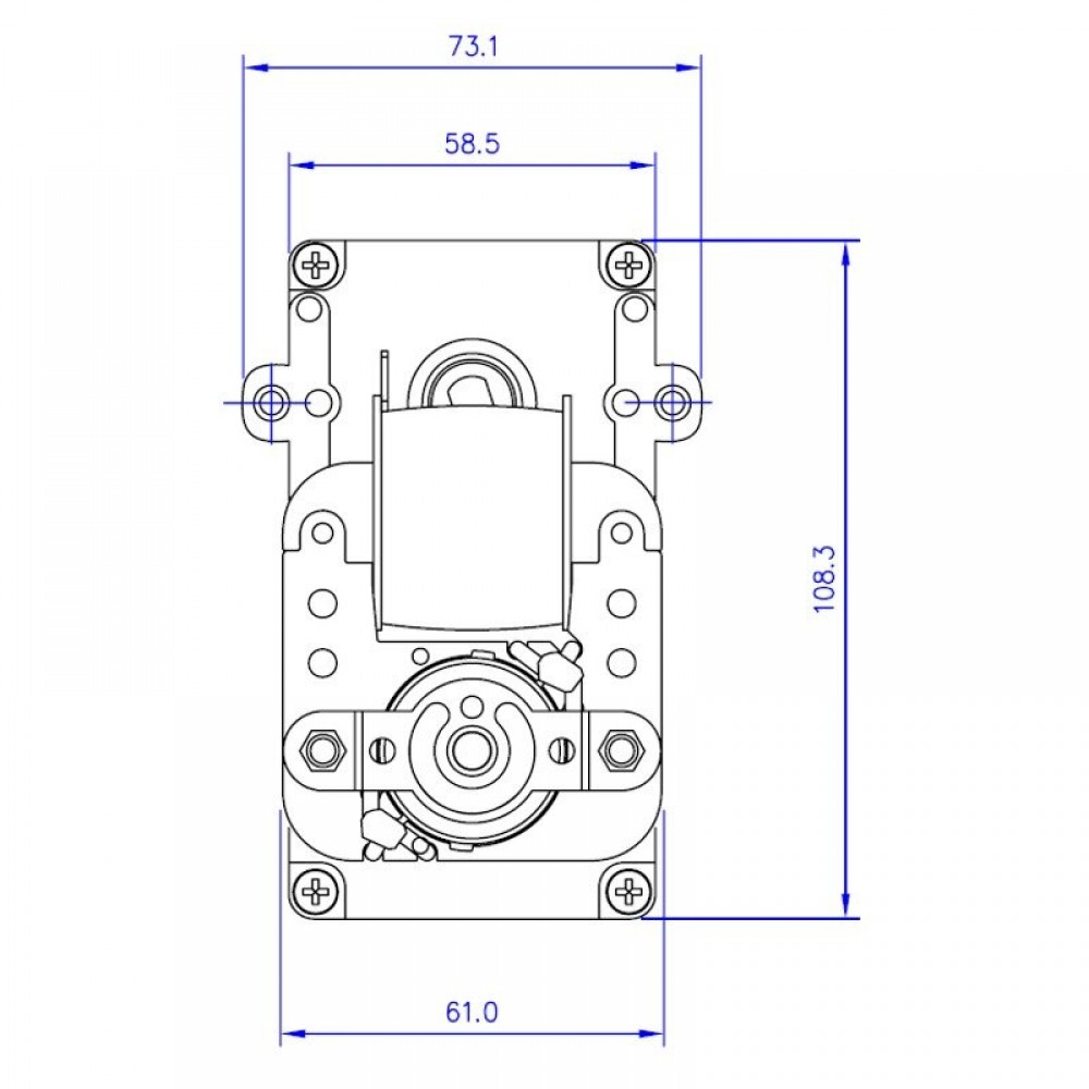 Hollow-shaft pellet stove auger motor Mellor KB1014, 3RPM for Karmek One, Caminetti Montegrappa and others | Auger Motors for Pellet Stoves | Pellet Stove Parts |