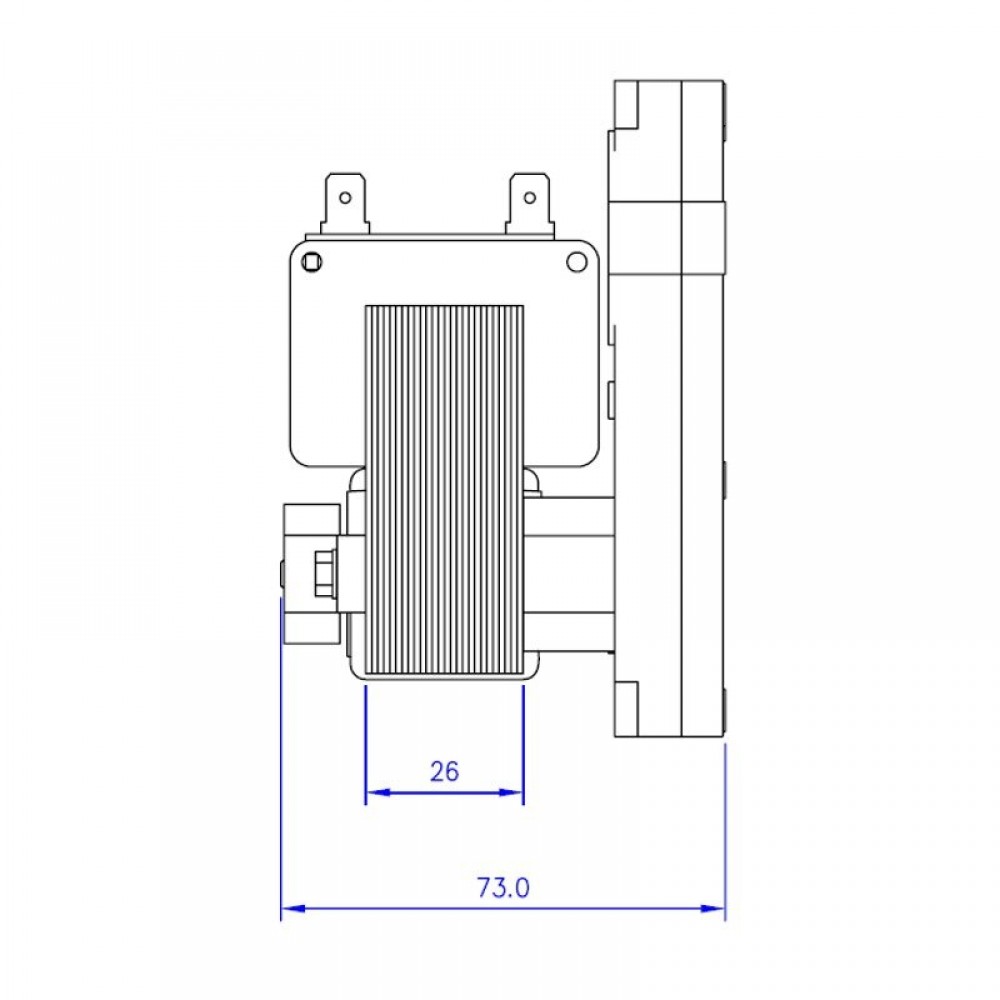 Hollow-shaft pellet stove auger motor Mellor KB1014, 3RPM for Karmek One, Caminetti Montegrappa and others | Auger Motors for Pellet Stoves | Pellet Stove Parts |