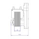 Hollow-shaft pellet stove auger motor Mellor KB1014, 3RPM for Karmek One, Caminetti Montegrappa and others | Auger Motors for Pellet Stoves | Pellet Stove Parts |