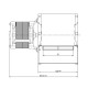 Centrifugal fan Fergas for pellet stoves Ecoforest, Edilkamin, Italiana Camini and others, flow 258 m³/h | Fans and Blowers for Pellet Stoves | Pellet Stove Parts |