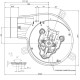 Smoke extractor EBM for pellet stoves Elite, Equation, Ferroli, Karmek One and others, Maximum airflow 165 m³/h | Fans and Blowers | Pellet Stove Parts |