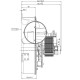 Smoke extractor EBM for pellet stoves Elite, Equation, Ferroli, Karmek One and others, Maximum airflow 165 m³/h | Fans and Blowers | Pellet Stove Parts |