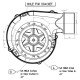Smoke extractor Fergas for pellet stoves Ecoteck, Ferroli, Edilkamin, MCZ, Palazzetti, Ravelli, Royal, Maximum airflow 132 m³/h | Fans and Blowers for Pellet Stoves | Pellet Stove Parts |
