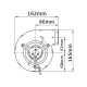 Centrifugal fan EBM 265 m³/h for pellet stoves Caminetti Montegrappa, Ecoteck, MCZ, Palazzetti, Ravelli, Royal and others | Fans and Blowers | Pellet Stove Parts |