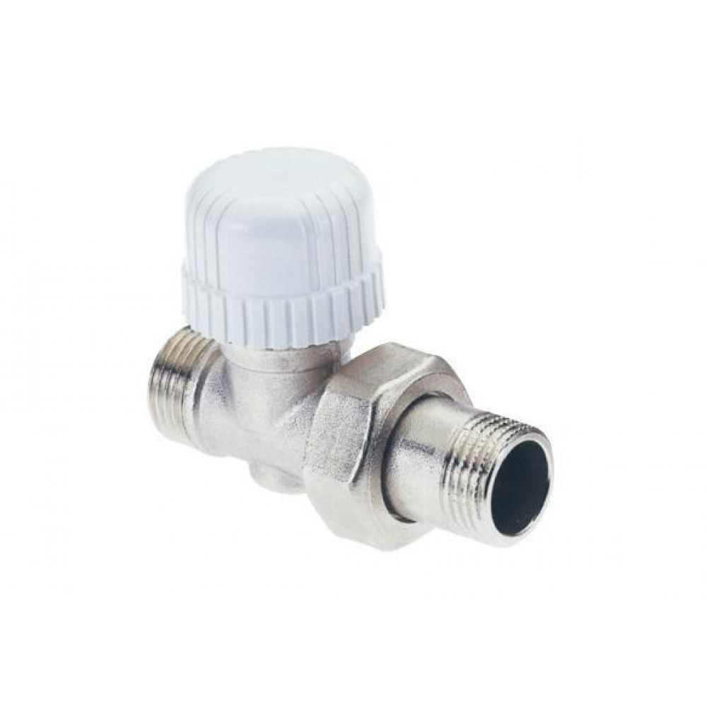 Radiator valve straight ICMA 771 for Thermostatic head (M28x1.5), for Adapter ICMA 90/100 (M24x1.5)