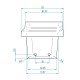 Cast iron Burner pot for pellet stove, 113 x 93mm | Combustion Chamber Grate Pots | Combustion Chamber |