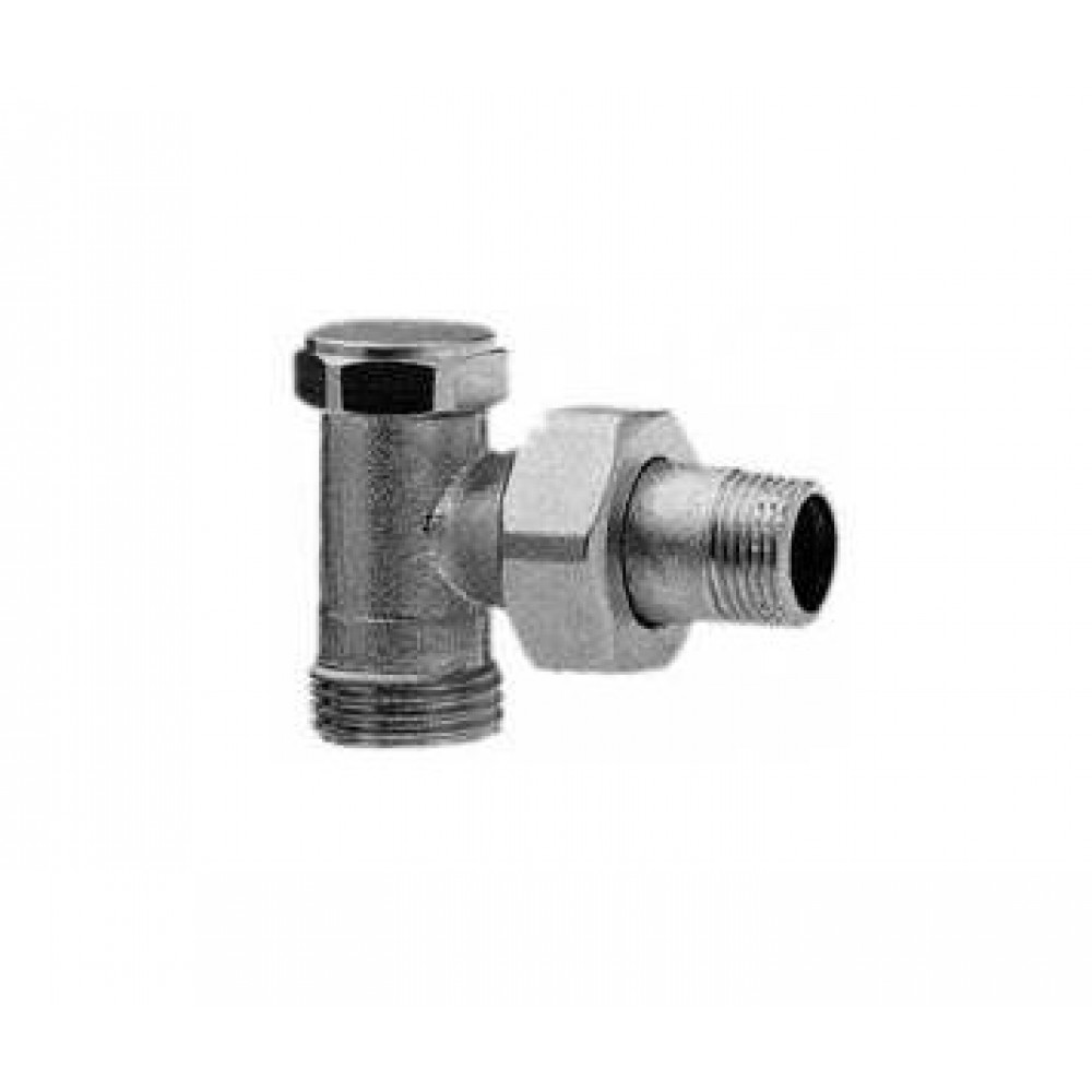 Radiator lockshield valve ICMA 827, Angled 1/2