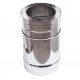 Telescopic twin wall flue pipe, Stainless steel AISI 304, Straight, Insulated, Length 30 - 50cm, Ф100-150 | Twin Wall Flue | Chimney |