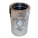 Twin wall inspection element with thermometer, Stainless steel AISI 304, Straight, Insulated, Ф130-180 | Twin Wall Flue | Chimney |