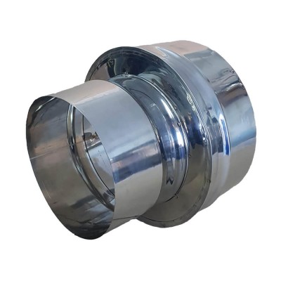 Flue adaptor, single wall to twin wall, Stainless steel AISI 304, Ф100-150 - Product Comparison