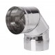 Stove pipe elbow 90°, Stainless steel AISI 304, Ф130 | Flue | Chimney |