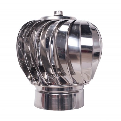 Aspiromatic revolving chimney cowl T200, Stainless steel AISI 304, Ф130 - Chimney
