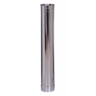 Flue pipe, Stainless steel AISI 304, Straight, Length 1m, Ф80-Ф350 - Flue