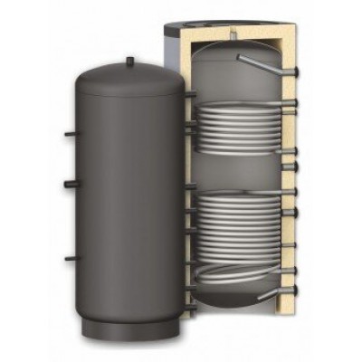 Buffer Tank Sunsystem, Model PR2 1000, Capacity 1000L, Two heat exchanging coils Vessel - Buffer Tanks