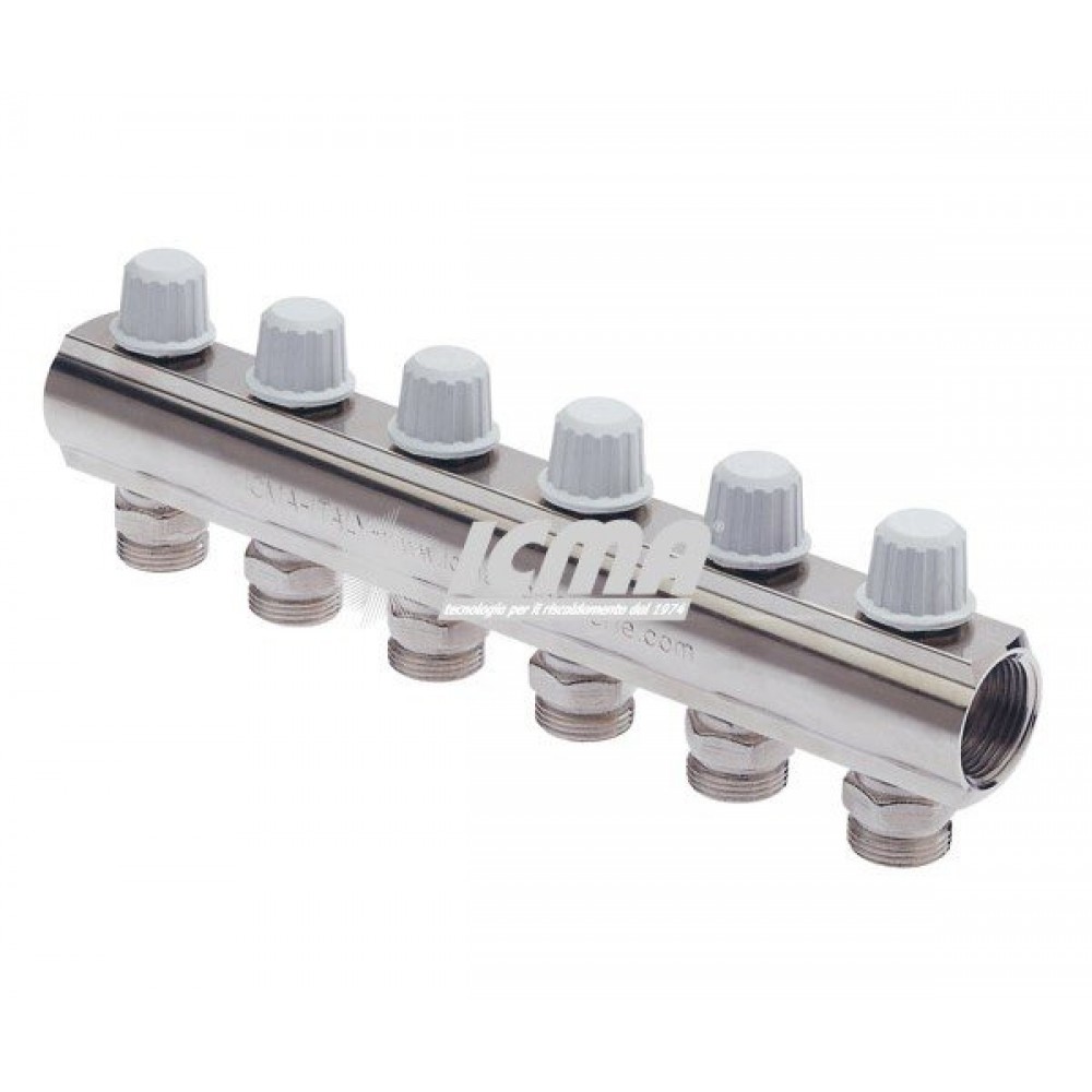 Delivery manifold ICMA 1006, Lockshield valves, Size 1'' | Central Heating | Plumbing |