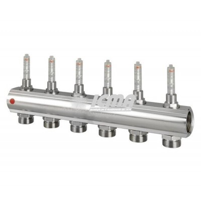 Delivery manifold ICMA 1014, Flowmeters, Size 1'' - Central Heating