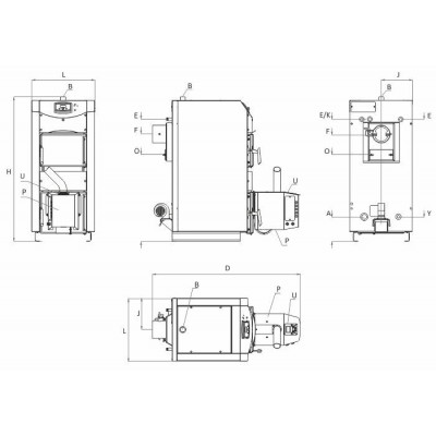 Pellet set BURNiT WBS Active 110 - Pell 90, 90kW - BURNiT
