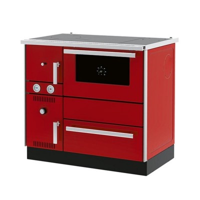 Wood burning cooker with back boiler Alfa Plam Alfa Term 20 Red, 23kW - Alfa-Plam