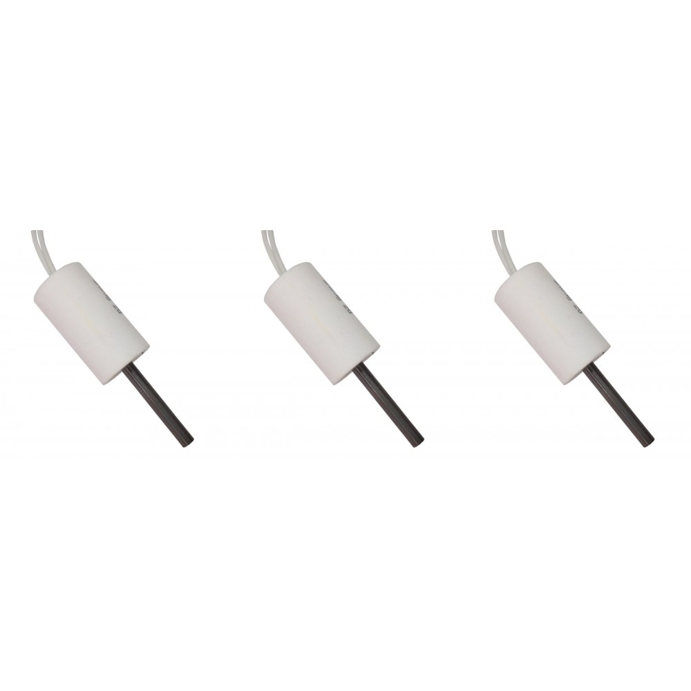 Low-voltage igniter / heating element for pellet stoves ComfortBilt, Edilkamin and others, total length 66mm, 90 - 100W to 24 Volt AC - x3 | Igniters / Resistors for Pellet Stoves | Pellet Stove Parts |