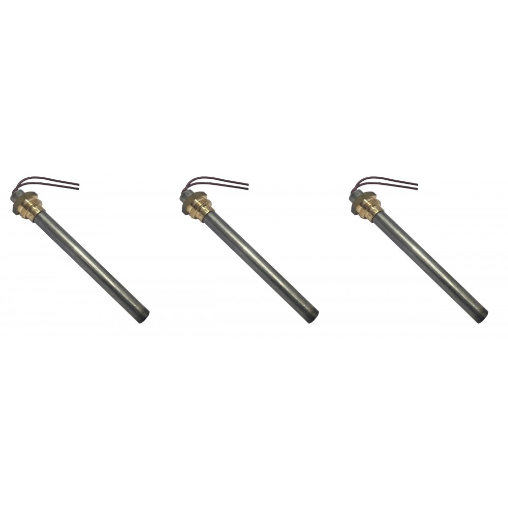 Igniter / Heating elements for pellet stoves Ecoteck, Ravelli and others, total length 114mm, 250W - x3