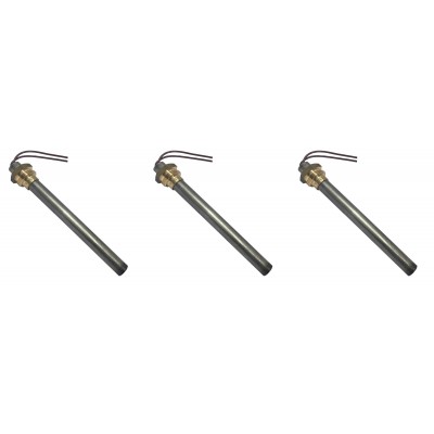 Igniter / Heating elements for pellet stoves Ecoteck, Ravelli and others, total length 114mm, 250W - x3 - Pellet Stove Parts