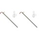 Igniter / Heating element for pellet stoves Edilkamin and others, total length 280mm, 470W - x2 | Igniters / Resistors for Pellet Stoves | Pellet Stove Parts |