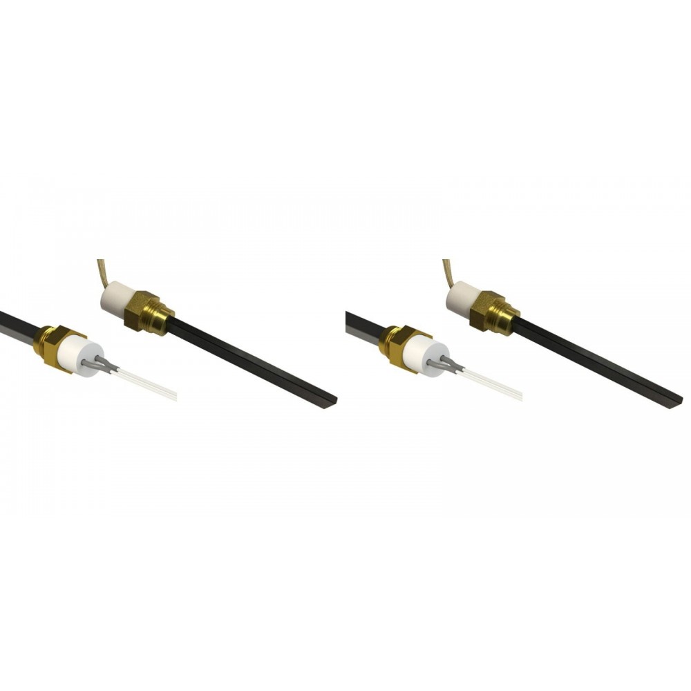 Low-voltage igniter / heating element for pellet stoves Eco Spar, BURNiT, Adler, AMG, Ecoteck and others, total length 126mm, 120W to 24V - x2