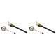 Igniter / Heating element with black quartz crystal for pellet stoves Ferroli, Eco Spar, BURNiT and others, total length 123mm, 300W - x2 | Igniters / Resistors for Pellet Stoves | Pellet Stove Parts |