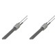 Igniter / Heating element with black quartz crystal for pellet stoves Eco Spar, BURNiT, Palazzetti, VistaFlame, Whitfield, Lennox and others, total length 122mm, 400W - x2 | Igniters / Resistors for Pellet Stoves | Pellet Stove Parts |