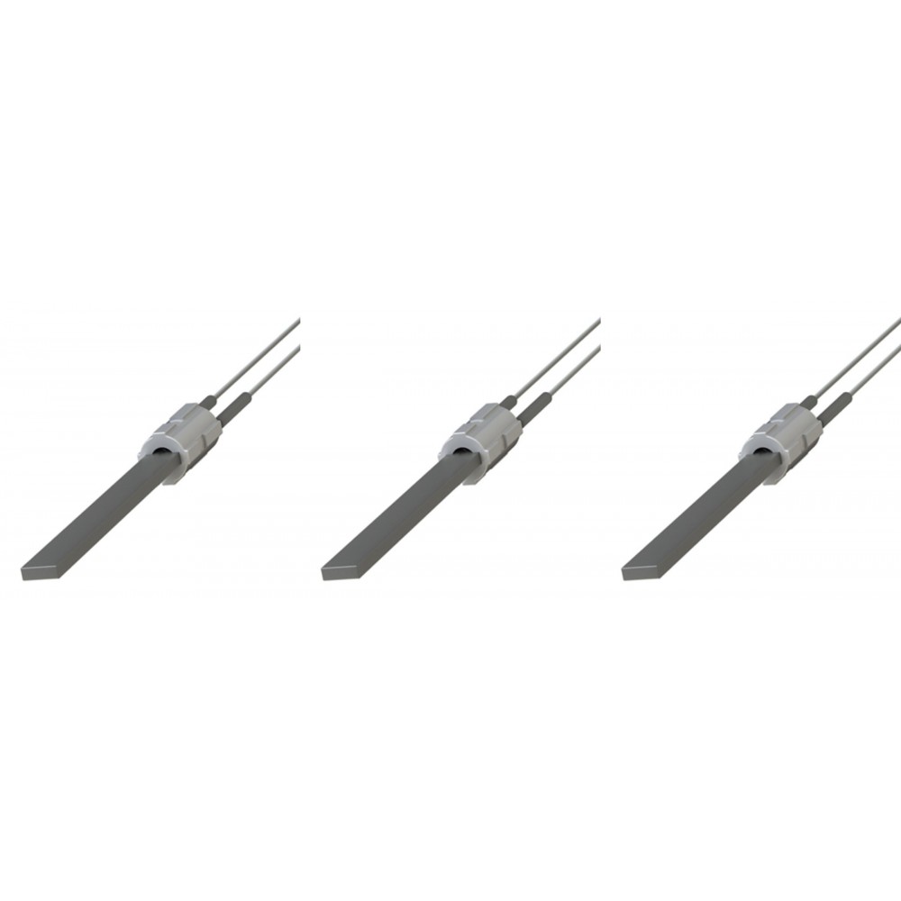 Igniter / Heating element with black quartz crystal for pellet stoves Eco Spar, BURNiT, Palazzetti, VistaFlame, Whitfield, Lennox and others, total length 122mm, 400W - x3