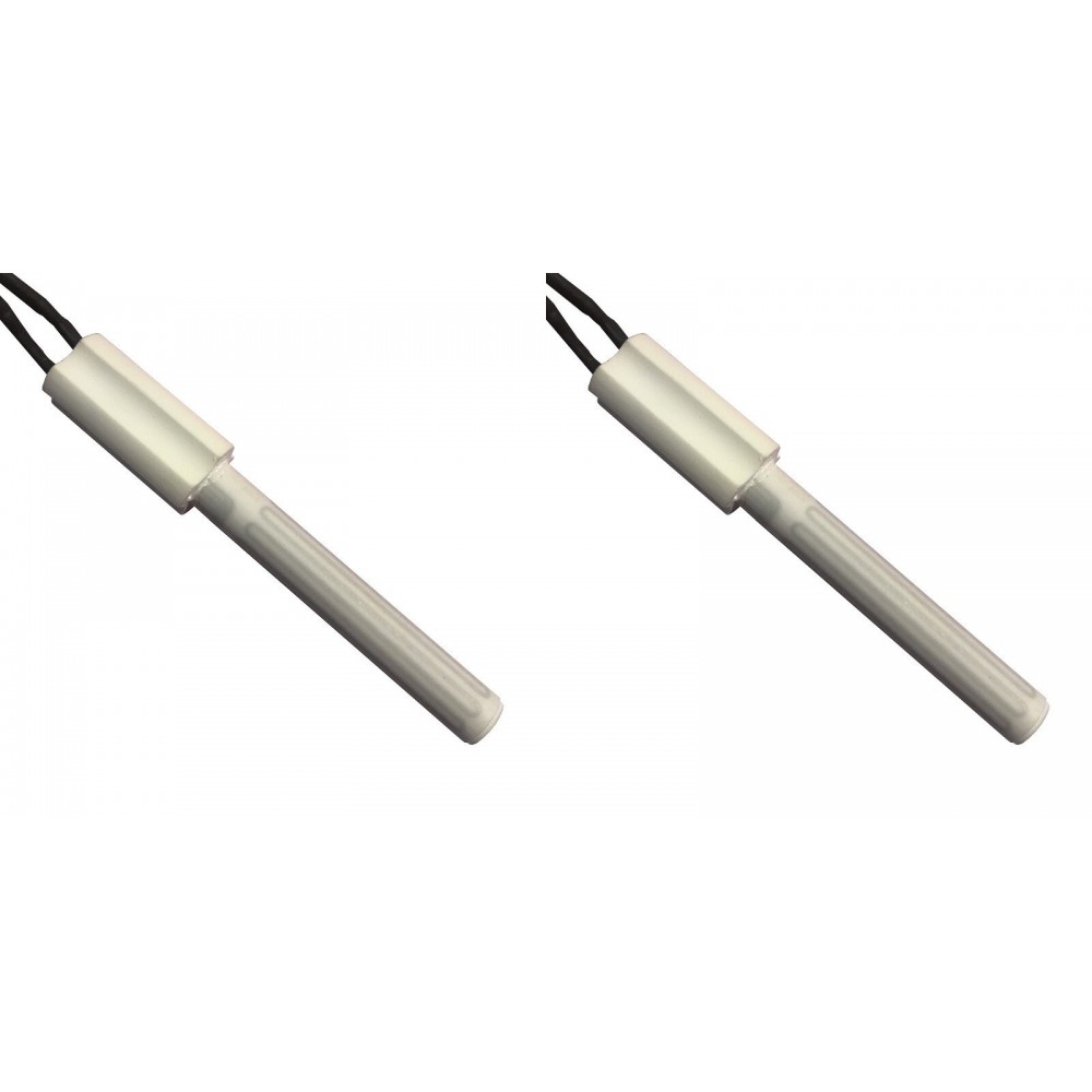 Ceramic igniter / heating element for pellet stoves Eco Spar, BURNiT, Ashley, Adler, AMG, Piazzetta and others, total length 102mm, 250W - x2 | Igniters / Resistors for Pellet Stoves | Pellet Stove Parts |