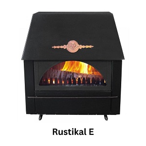 Water-Jacket Fireplace Alfa Plam Rustikal E