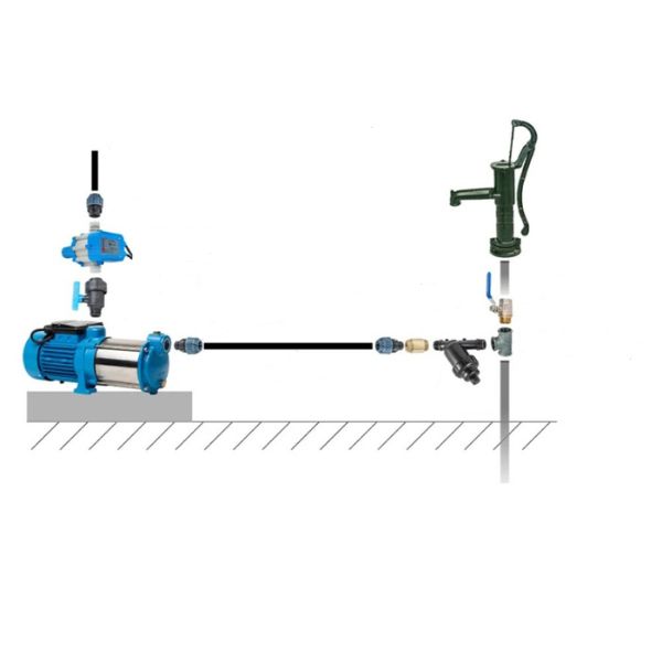 Hand pump connection diagram