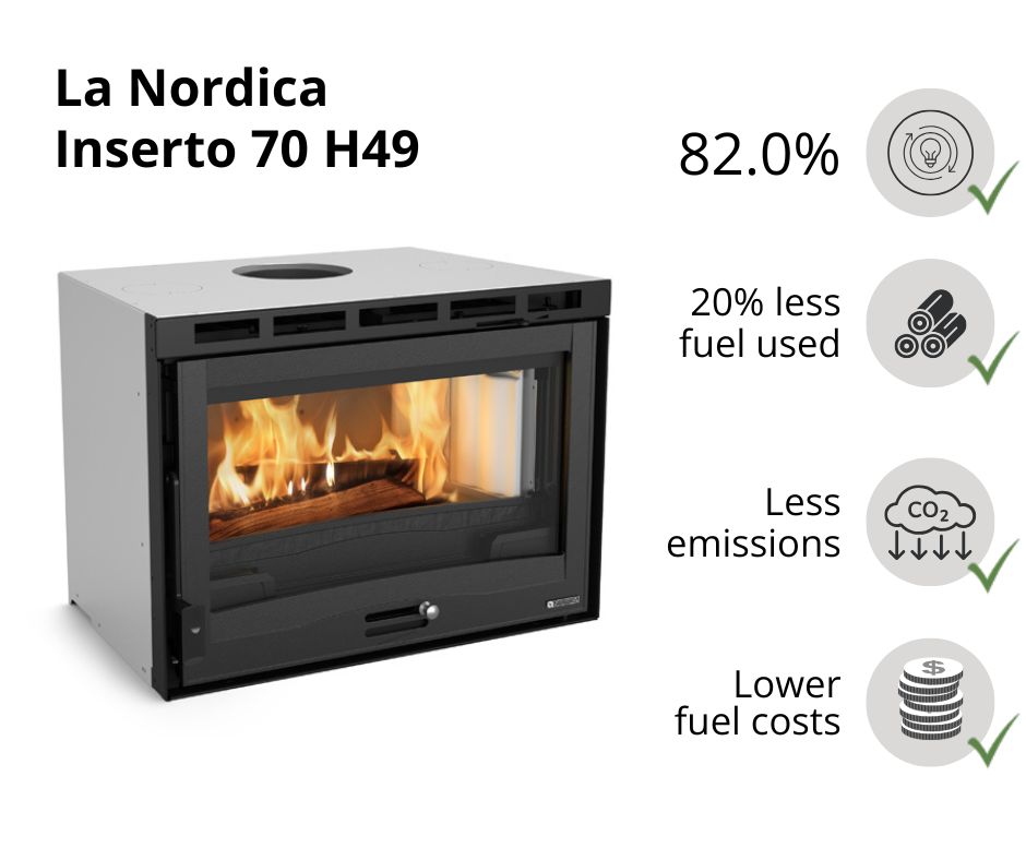 Italian wood burning fireplace