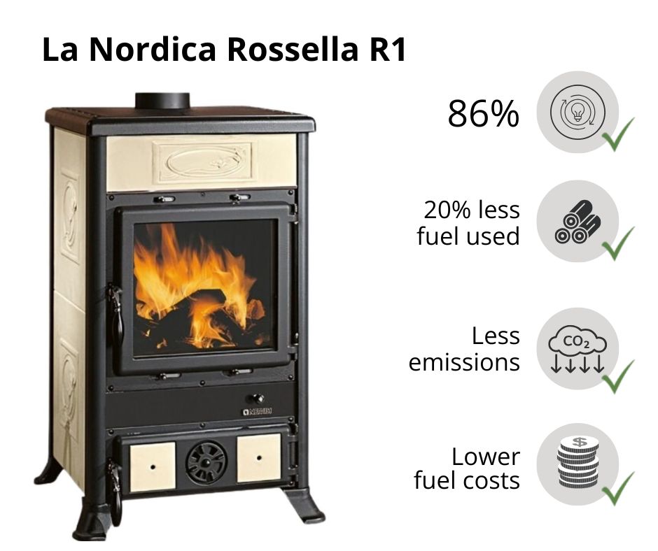 Italian wood burning stove