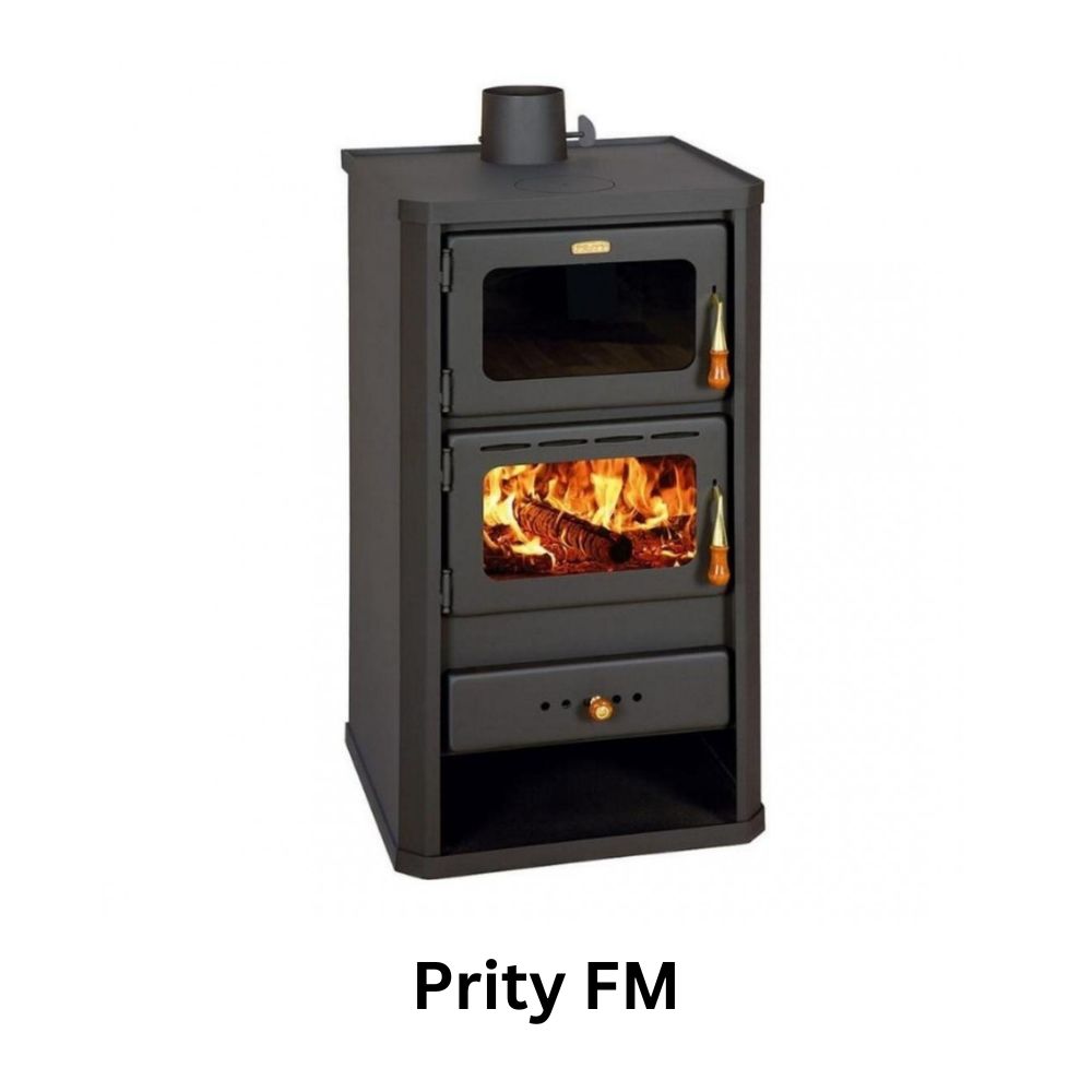 Wood-burning fireplace with oven Prity FM